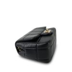 Black Lambskin Quilted Monacoco Mini Square Flap Light Gold Hardware - Image 5