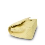 Yellow Caviar Quilted Classic Flap Medium Light Gold Hardware - Image 7