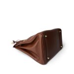 Birkin 35 Brown Ardennes Gold Plated [B] Stamp - Image 8
