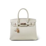 Birkin 30 Craie Veau Epsom Rose Gold Plated Y Stamp