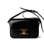 Celine Triomph Black Shiny Calfskin Bag Medium - Image 3