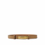 Kelly Belt Biscuit Epsom Gold Plated B Stamp