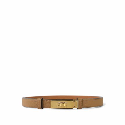Kelly Belt Biscuit Epsom Gold Plated B Stamp