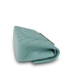 20C Tiffany Blue Caviar Quilted Classic Flap Medium LGHW - Image 10