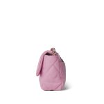 Light Pink Lambskin Quilted 19 Flap Small MHW - Image 7