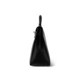 Kelly Sellier 32 Black Box Calfskin Gold Plated C Square Stamp - Image 9