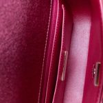 24C Shiny Pink Calfskin Quilted Flap Bag & Coin Purse - Image 10