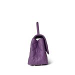 Purple Caviar Quilted Small Coco Handle LGHW - Image 3