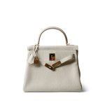 Kelly 28 Retourne Craie Clemence Gold Plated C Stamp - Image 3