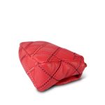 Coral Lambskin Quilted Wild Stitch 19 Flap Small Mixed Hardware - Image 9