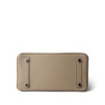 Birkin 25 Trench Togo / Rose Texas Palladium Plated U Stamp - Image 9
