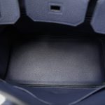 Birkin 30 Bleu Nuit Togo Palladium Plated Z Stamp - Image 16