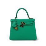 Kelly 25 Retourne Menthe Togo Gold Plated Z Stamp - Image 11
