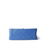24P Blue Aged Calfskin Quilted Mini Reissue 2.55 Flap Aged Gold Hardware - Image 4