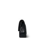 Black Lambskin Quilted Medium Double Flap Bag GHW - Image 4
