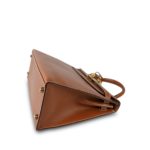 Kelly 28 Gold Courchevel Leather Gold Plated Hardware V Circle Stamp - Image 16