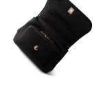 21B Black Caviar Quilted Business Affinity Flap Medium Light Gold Hardware - Image 10