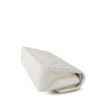 21B White Caviar Quilted Classic Flap Small Light Gold Hardware - Image 8