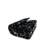 23B Black/Silver Sequins Logo Single Flap Bag - Image 11
