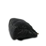 Black Goatskin Quilted 19 Flap Maxi Mixed Hardware - Image 7