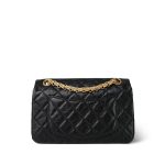 22A Black Crumpled Calfskin Quilted Reissue 2.55 224 Aged Gold Hardware - Image 5