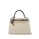 Kelly Sellier 28 Bi-Color Horseshoe (HSS) Craie/Etain Epsom Gold Plated C Stamp - Image 3