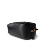 22C Black Caviar Quilted Cosmetic Pouch LGHW - Image 6