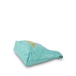 24C Turquoise Calfskin Quilted Mini 22 Bag Aged Gold Hardware - Image 12
