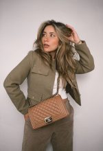 21K Caramel Caviar Quilted Boy Bag Old Medium Light Gold Hardware - Image 2