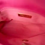22P Pink Lambskin Quilted 19 Flap Small - Image 14