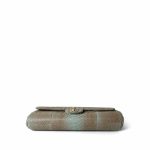 Brown/Blue Python Single Flap Bag Medium LGHW - Image 2