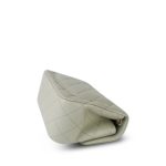 22C Grey Lambskin Quilted Mini Square Flap Light Gold Hardware - Image 8