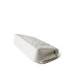 White Lambskin Quilted Classic Flap Medium Gold Hardware - Image 5
