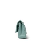 Tiffany Blue Caviar Quilted Classic Flap Medium Light Gold Hardware - Image 15