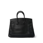 Birkin 25 Black/ Noir Swift Gold Plated A Stamp - Image 19