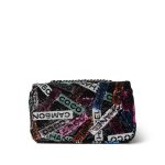 24C Multicolor Sequin Logo Quilted Rectangular Mini Flap Ruthenium Hardware - Image 3