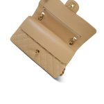Beige Clair Caviar Quilted Medium Classic Flap Gold Hardware - Image 9