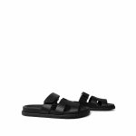 Chypre Sandals Black Calfskin Size 37 - Image 4