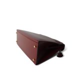 Kelly Sellier 28 Rouge H Box Calfskin Gold Plated W Circle Stamp - Image 19