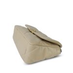 22S Light Beige Lambskin Quilted 19 Flap Small Mixed Hardware - Image 6