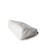 21P White Lambskin Quilted 19 Flap Small Mixed Hardware - Image 8