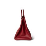 Birkin 35 Rouge Courchevel Gold Hardware (Z) Stamp - Image 10