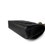 Black Caviar Quilted Classic Flap Medium 24k Gold Hardware - Image 8