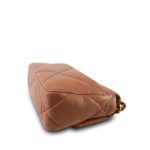 21K Caramel Lambskin Quilted 19 Flap Small MHW - Image 7