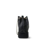 Black Aged Calfskin Quilted Gabrielle Backpack Small Mixed Hardware - Image 7