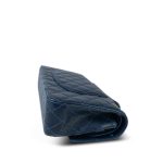 16B Navy Caviar Quilted Classic Flap Medium Ruthenium Hardware - Image 13