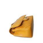 Amber Yellow Caviar Chevron Quilted Classic Flap Small LGHW - Image 13