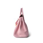 Birkin 25 Rose Sakura Swift Gold Plated X Stamp - Image 4