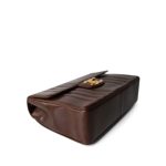 Brown Mademoiselle Lambskin Vertical Flap Jumbo Gold Hardware - Image 3