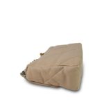 21B Beige Lambskin Quilted 19 Flap Medium/Large Mixed Hardware - Image 11